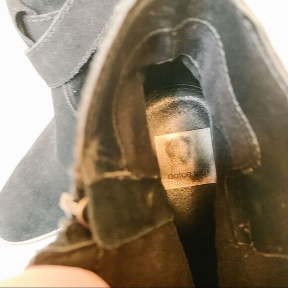 Dolce Vita Connary Black Suede Bootie Size 8 - Picture 2 of 11